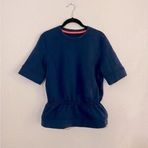 Lululemon Peplum Crewneck Short Sleeve Sweatshirt